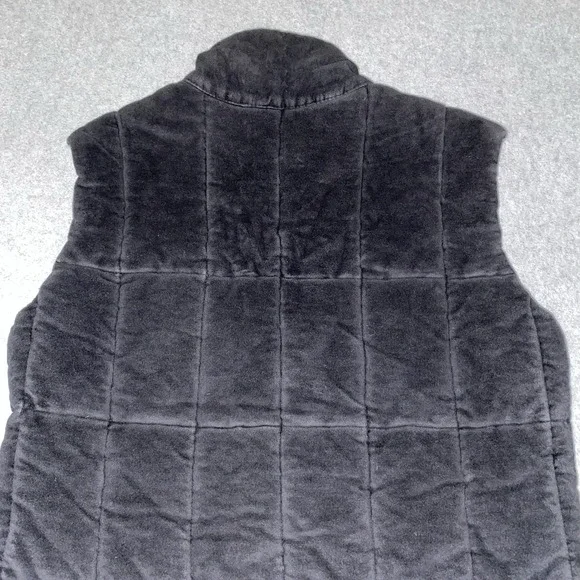 Vintage Puffa Black Quilted Puffer Vest Men's Small Outdoor Wear Plaid Lined‎ - Picture 13 of 16
